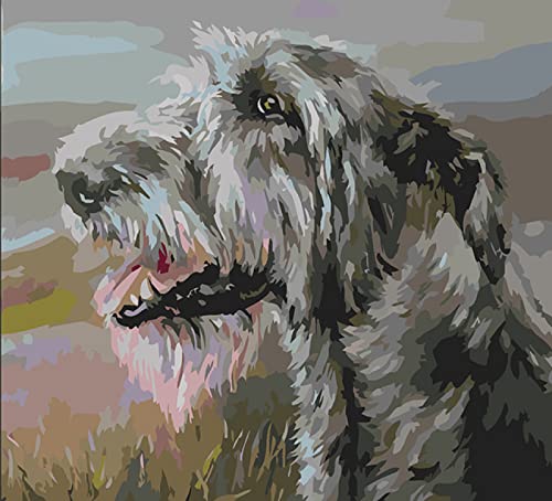 Peinture au diamant 5D anti-stress kit d'art diamant chien heureux 5D