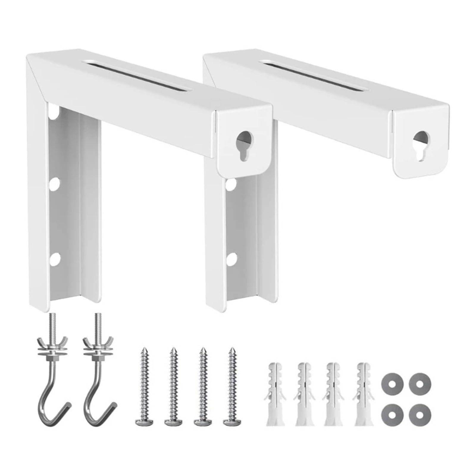 Support pour écran de projection mural réglable acier robuste 20kg