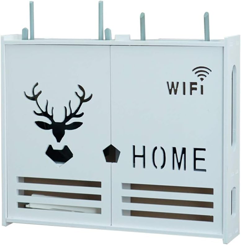 Storage Racks Wall Mount WiFi Shelf Blocking Box Multifunctional WPC Storage Box Wireless Router Wall Finishing Blocking Box