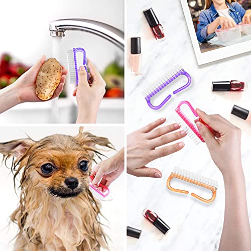 Kira Handle Grip Nail Brush, Hand Fingernail Brush Cleaner Scrubbing Kit Pedicure for Toes and Nails Men Women (pack of 2pc) - Image 5