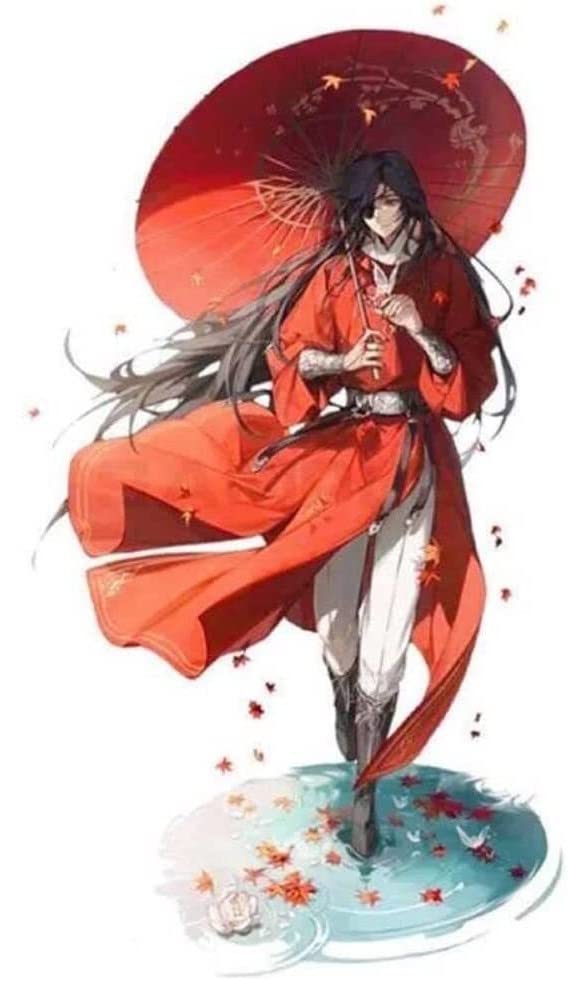 YURCNSA Heaven Officials Blessing Stand Figure Anime Acrylic Character Collectible Model Statue Toys Desktop Ornament Display Standing Figures 5.9Inch (Color : A)