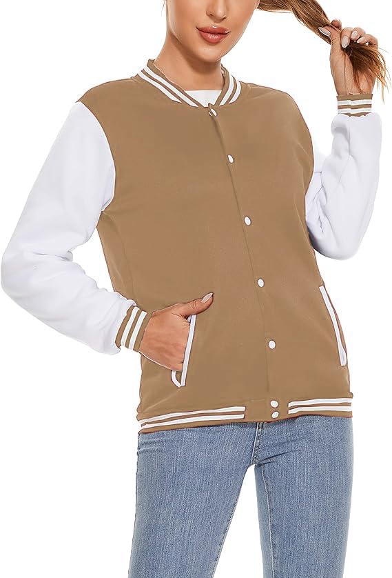Image of Yuji Itadori Women Varsity Jacket Baseball Lightweight Outwear Fleece Coat Button Down Clothes