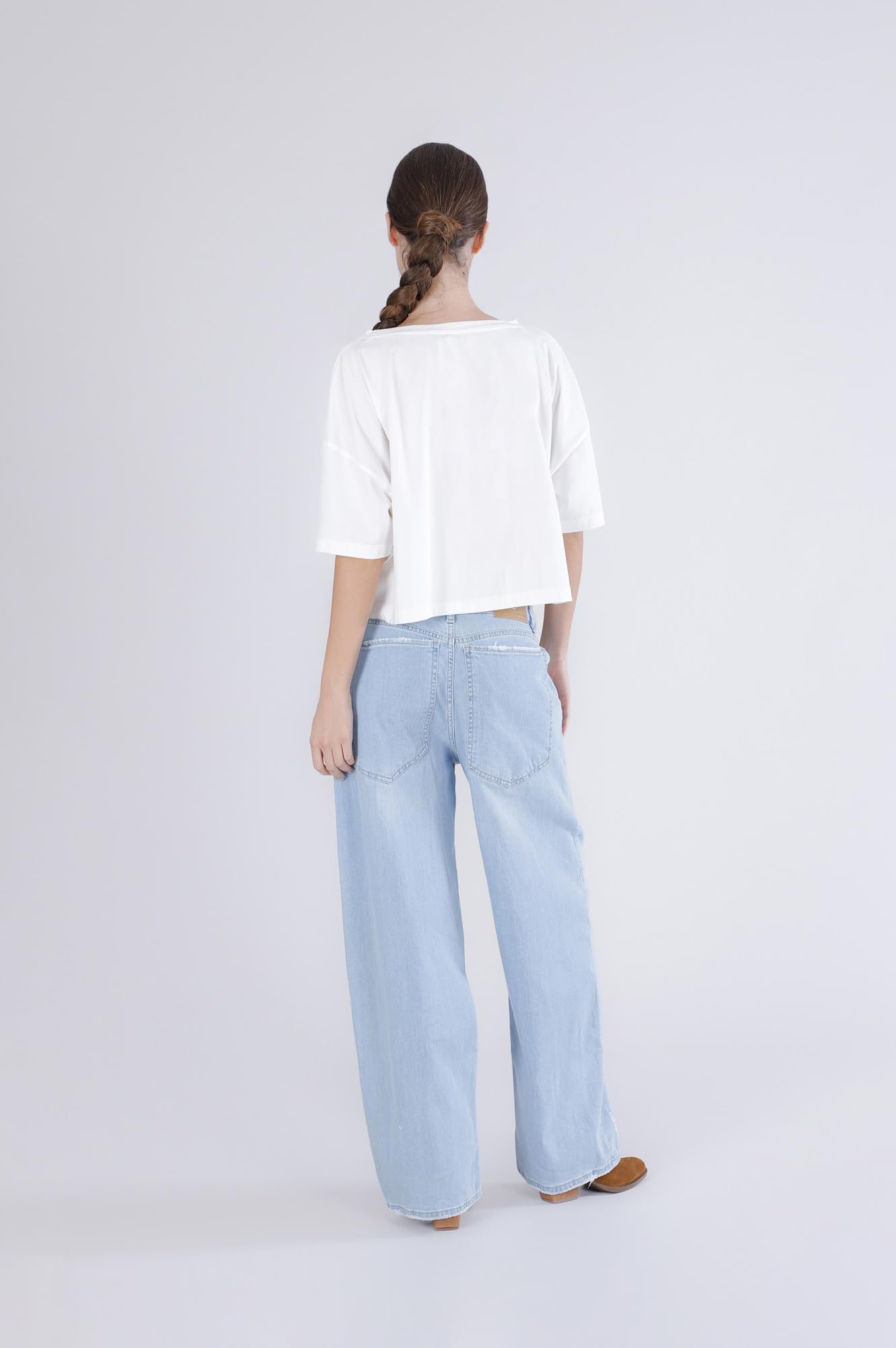 CAFèNOIR - Camiseta con estampado y texto limonade d'amour, camiseta de algodón, para mujer, color off white