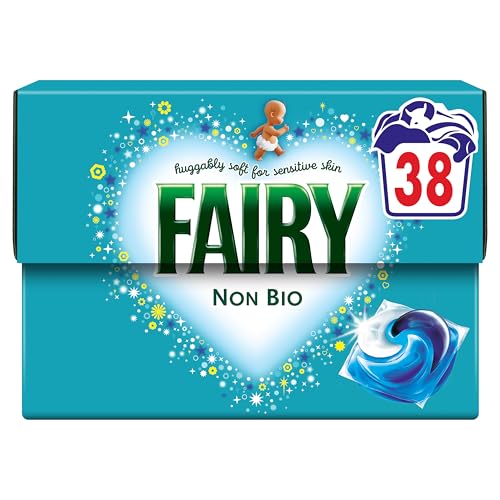 Fairy Non Bio Washing Liquid Pods, Voted No1 for Sensitive Skin 38 Washes
