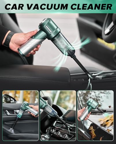 Saker Foldable Handheld Car Vacuum Cleaner Portable Cordless, 17000PA High Power Mini Vacuum Cleaner with Brushless Motor for Home,Cars,Office Cleaning HL133 - Image 4
