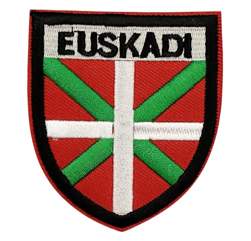 Parche Bordado Bandera Ikurriña Escudo 5.7cm Para Planchar o Coser