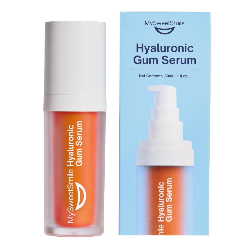 MySweetSmile Serum Do Dziąseł z Kwasem Hialuronowym HA+ - Łagodzi I Nawilża Dziąsła - Redukuje Zapalenie Dziąseł - Miętowy Smak - Naprawa Dziąseł - Nagroda IndyBest - 30ml