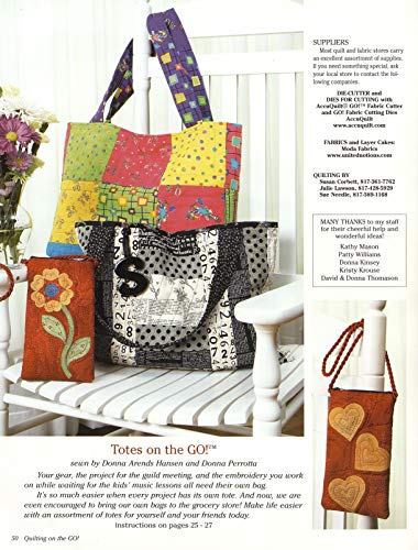 Quilting on the Go libro de patrones patchwork ideas de acolchado guia 5356 6