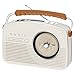 Produktbild AEG NDR 4156 Retro-Digitalradio DAB+ 20 Senderspeicher Netz-und Batteriebetrieb Creme