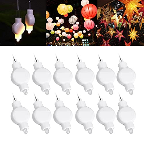 12 Pack Mini Hanging LED Lights, Warm White Waterproof Battery-Operated Lights for Event Decor, Wedding, Garden, Patio, Cafe & Home Decoration
