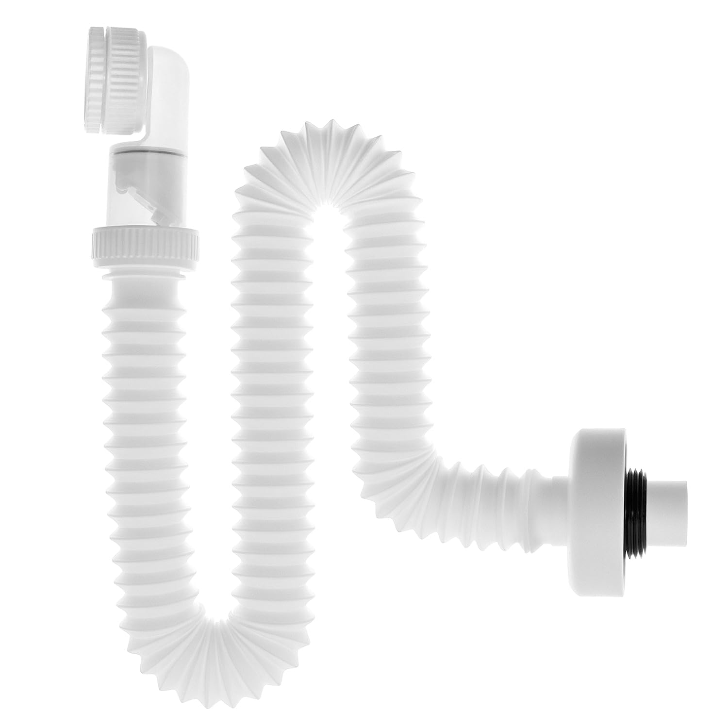 QWORK® Bathroom Waste Pipe 1 1/4" - Odour-Proof, Flexible & Easy-Install Drain Down Hose