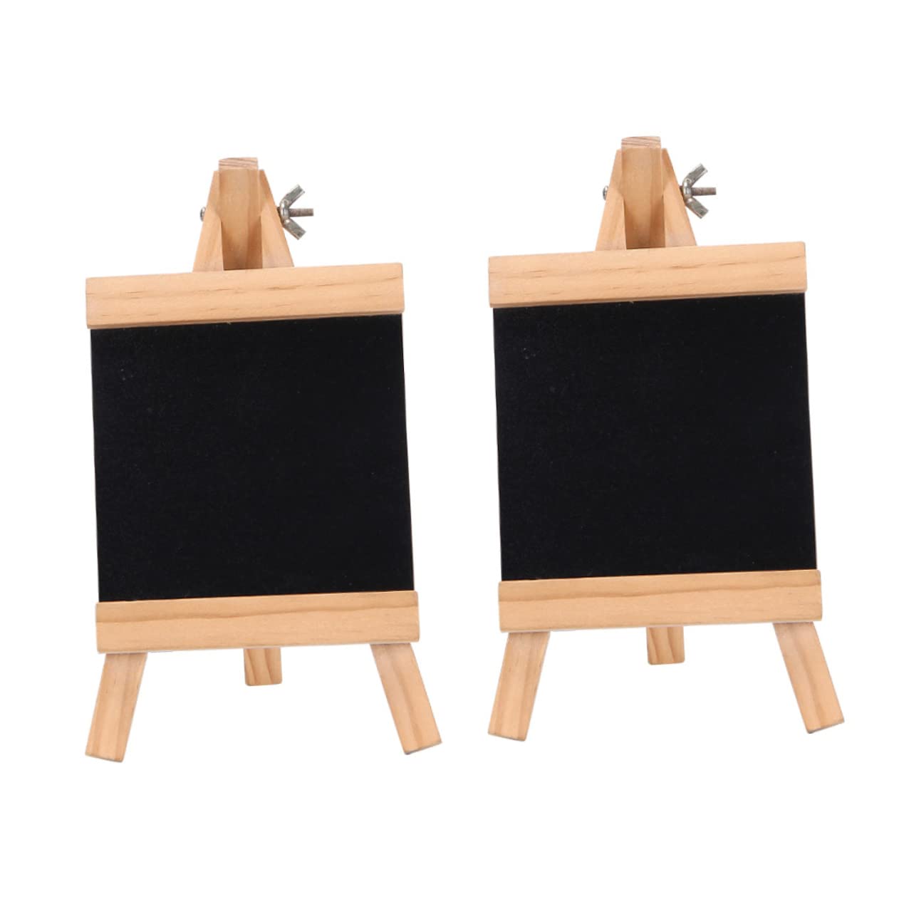 Ciieeo 1set Desktop Chalkboard Sign Multi Functional Message Board with Solid Base Chalk Board for Home Office Cafe Restaurant and Party Decoration 2pcs