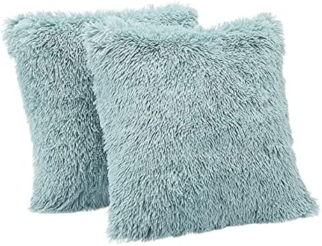 Amazon Basics Shaggy Long-Pile Faux Fur Sherpa Throw Blanket, 127 x 152 cm - Black