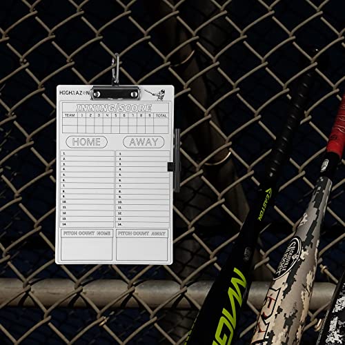 Highrazon Dry Erase Baseball Coaches Clipboard, Baseball Coach Lineup Board, Softball Coaches Whiteboard With Marker #TOP6