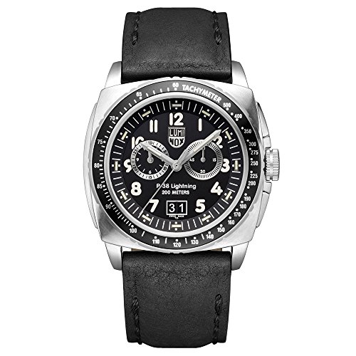 Luminox メンズ 9441 P-38 Lightning 9420シリーズ アナログ表示 アナログクォーツ ブラック 腕時計