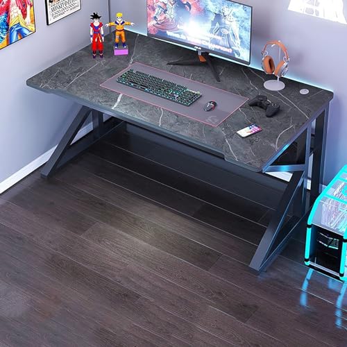 QAMITAL �p�\�R���f�X�N �Q�[�~���O�f�X�N �ȃX�y�[�X �ݑ�Ζ��p �I�t�B�X���[�N �׋��� �ω׏d80KG �g���ȒP �����K���X 80*60cm (80*60cm,B)