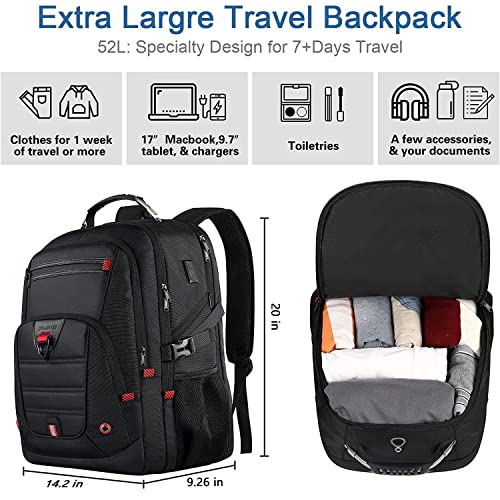 Travel-Backpack-Extra-Large-Laptop-Backpack-TSA-Backpack-173-Inch-Z-MGKISS-50L-Big-Backpack-Durable-Anti-Theft-17-Inch-Business-Bag-Gifts-for-Men-Water-Resistant-School-Bookbag-with-USB-Black
