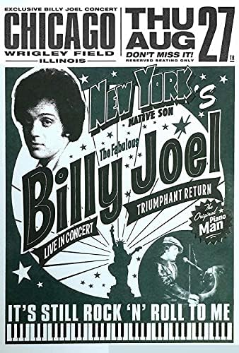 Billy Joel Poster - 170 GSM 12x18 Unframed Multicolor Perfect for Your Wall RCA 120