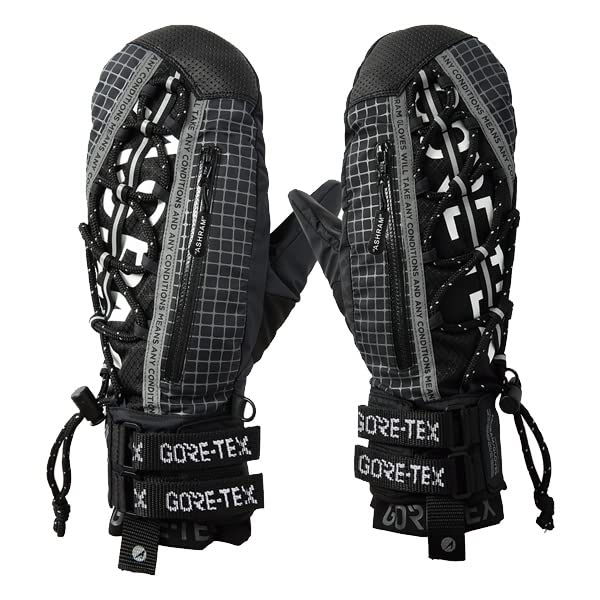 ASHRAM GORE-TEX アシュラム スノーボードミトン ゴアテックス 黒 Amazon | アシュラム スノーボード グローブ ミトン アシュラム