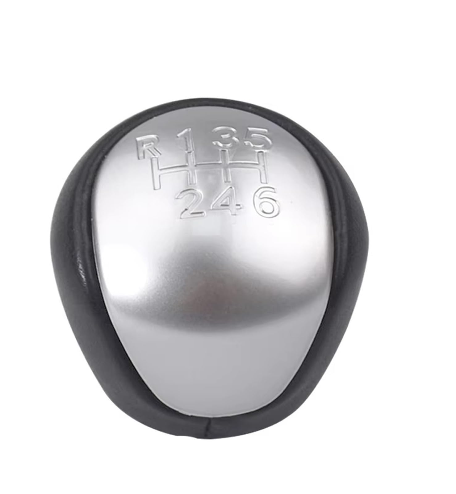 Tpsobru 6 Speed-Silver Shift Gear Lever Knob For Hyundai For Elantra I30 2008-2012 5 6 Speed Manual Mt Gear Shift Knob Shifter Lever Handball Car Gear Shift Cover(6 Speed-Silver)