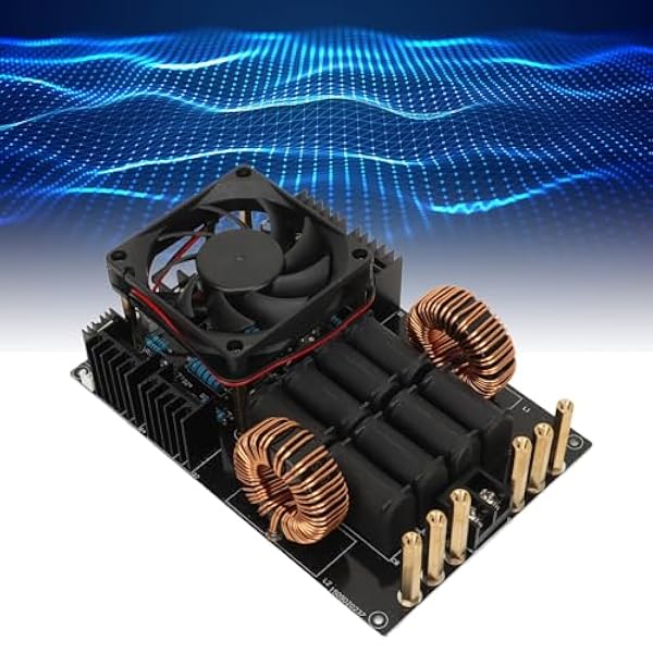 Jauarta Verwarmingsstroomvoorzieningsmodule met verwarmingsspoel ZVS 1 KW 50 A DC 12 V ~ 40 V high-performance inductie-verwarmingsmodule voor doe-het-zelvers