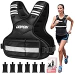 Adjustable Weighted Vest for Women, 6-12 Lbs Rucking Vest with 6 Ironsand Weights, Best Weighted Vest with Plus Pockets & Reflective Strips for Running, Walking, Workout and Strength Training