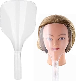 Hair Spray Shield Professional Plastic Hairspray Face Shield Hair Barber Salon Hairdressing Hairspray Mask Shield Face/Eyes Spray Shield Protect Styling Tools (Clear)