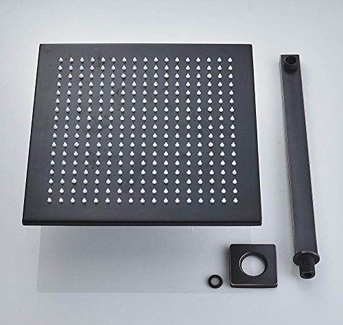 Ensemble de douche LED noir bronze avec mitigeur encastré 6 pièces - 6