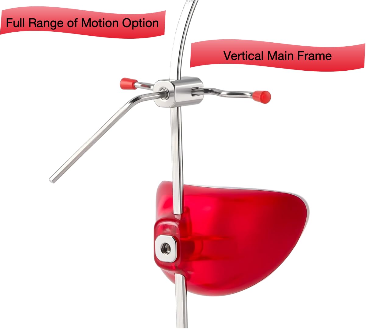 Sino Ortho - Correa ajustable para casco con certificación FDA (rojo)