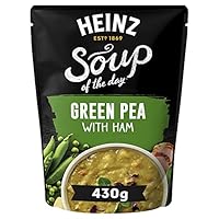 Heinz Green Pea and Ham Soup Soup of the Day Pouch Soup Ready to Eat Microwaveable Meal 430g