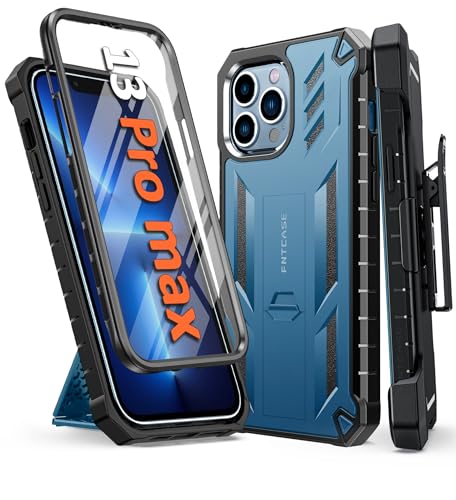 Coque iPhone 13 Pro Max protection militaire anti-chute bleu 6,7 pouces 5G