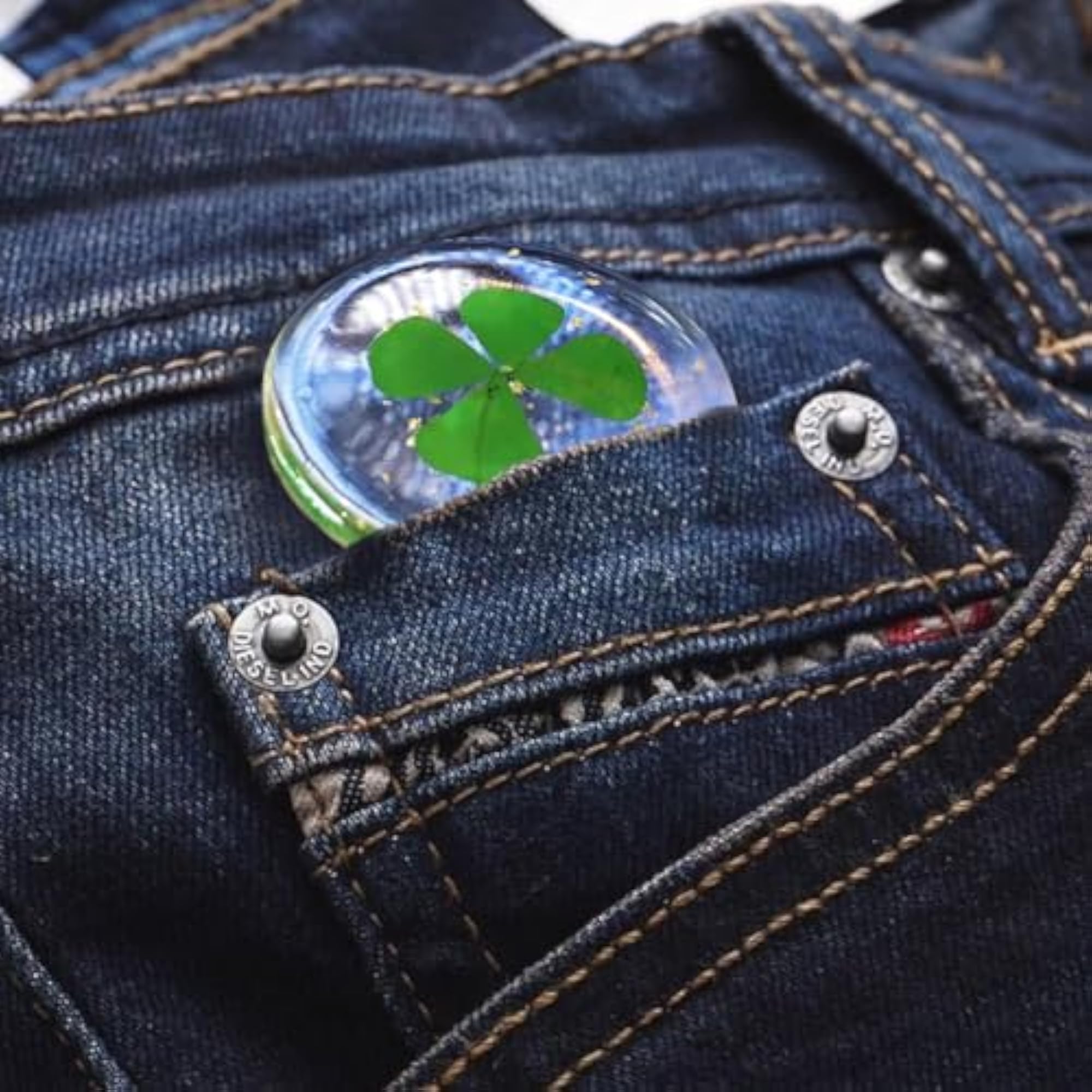 Real Four Leaf Clover Authentic Good Luck Charm