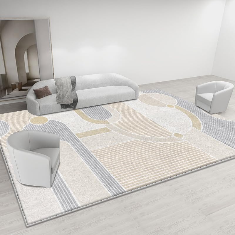 Grand tapis de salon géométrique idéal pour sublimer votre salle à manger