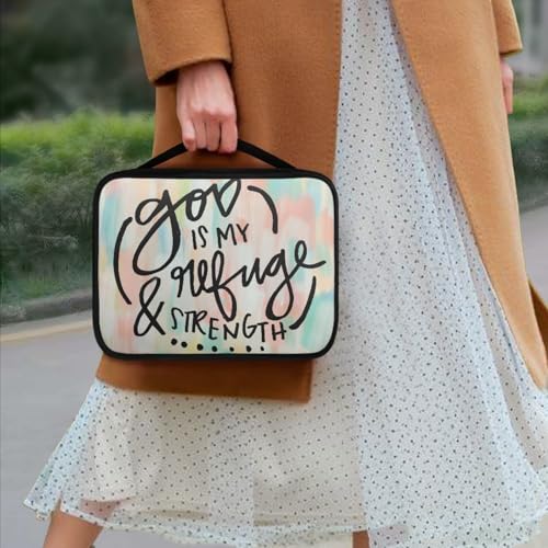 Image of Personalized Bible Cover Add Your Design Custom Photo Text Image Book Case with Handle Customized Bible Covers Gifts Scripture Bag for Men and Women, YellowGreen