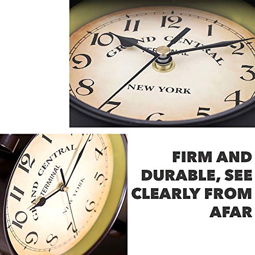 Killer's Instinct Outdoors Vintage Double Sided Vintage Industrial Wall Clock For Outdoor Decorative Wall Art Antique Decor Wall Office Silent Kitchen Wall Clock Steampunk #TOP2