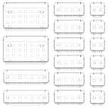 Lifewit 16 Pcs Makeup Drawer Organiser Clear, Plastic Cosmetics Tray for Vanity, Dressing Table, Bedroom, Bathroom, Office Desk Storage