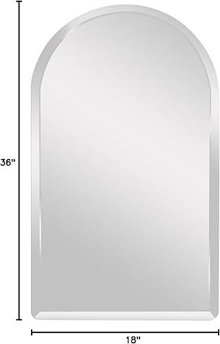 Miniatura 6 de Spancraft Glass Espejo biselado de arco, 18 x 30 pulgadas