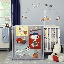 Bedtime Originals 3 Piece Snoopy Sports Bedding Set Blue