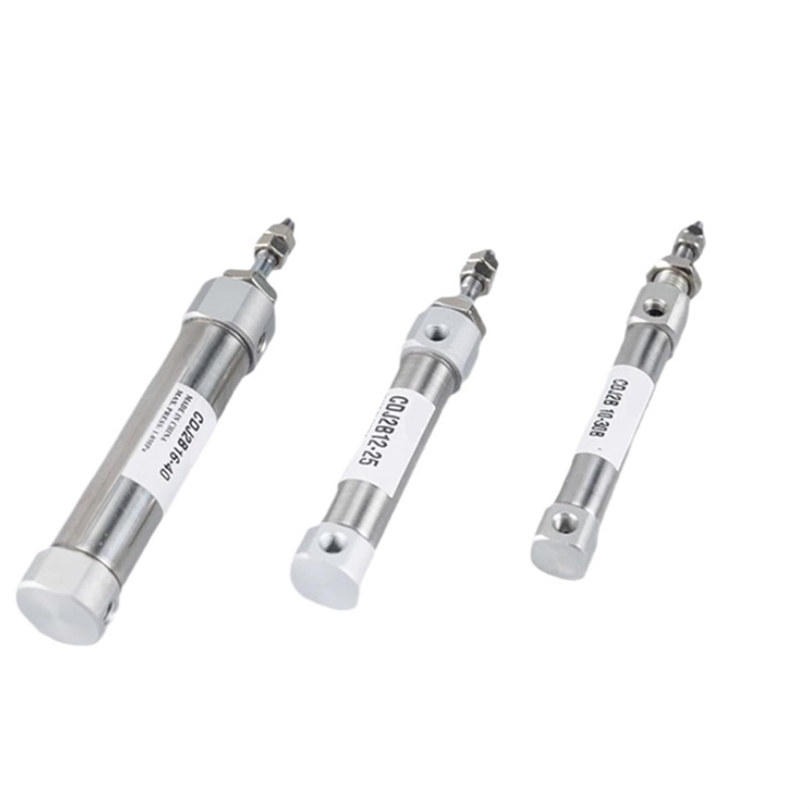 Cilindro neumático de doble acción y carrera de 80mm para un empuje fluido