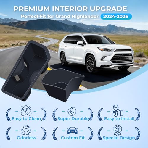 2 Insertos para Portavasos Toyota Grand Highlander 2024-2026 miniatura 7