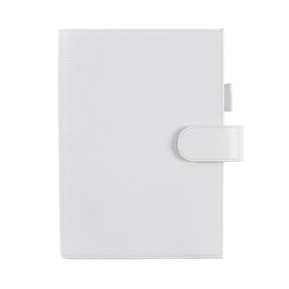 Moterm Leather Cover for A5 Notebook, Fits Hobonichi Cousin, Stalogy and Midori MD Planner, with Pen Loop