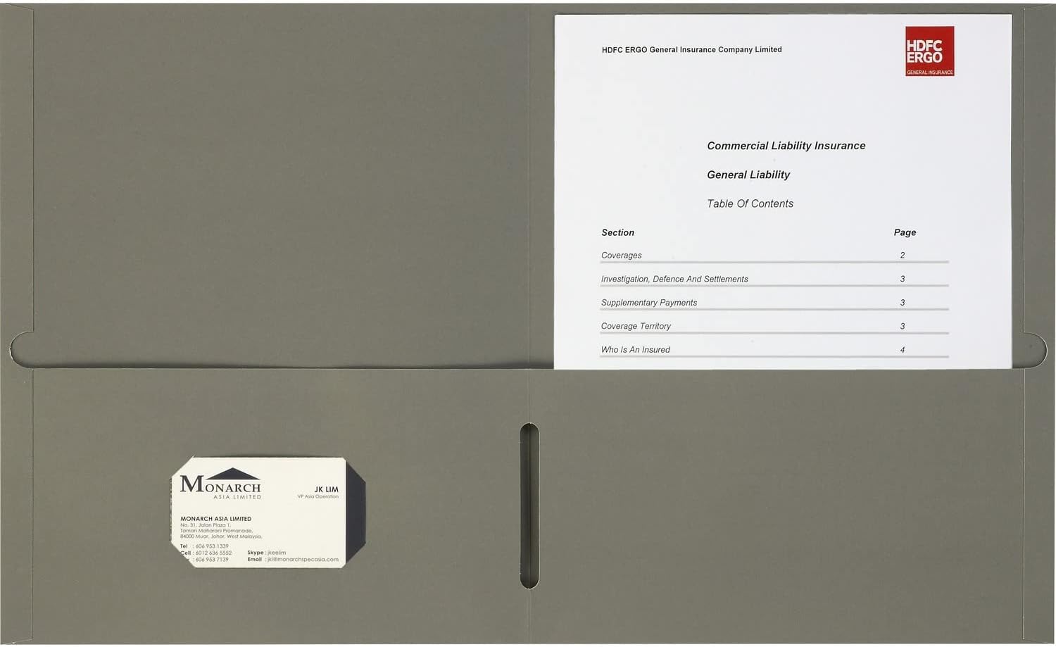 Business Source 8-1/2x11 Double Pocket Portfolio, Gray (78553)