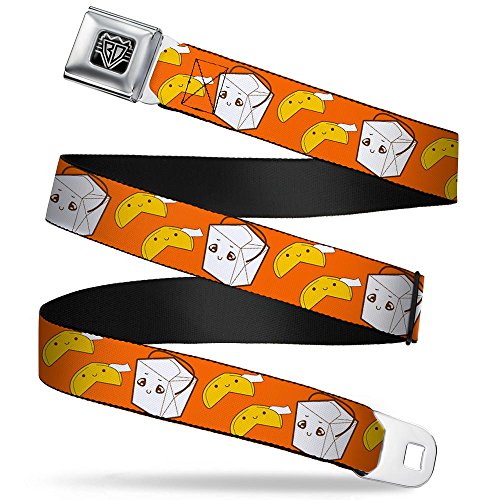 Cinturón con hebilla de coche Buckle-Down naranja ajustable de 1 pulgada para vaqueros