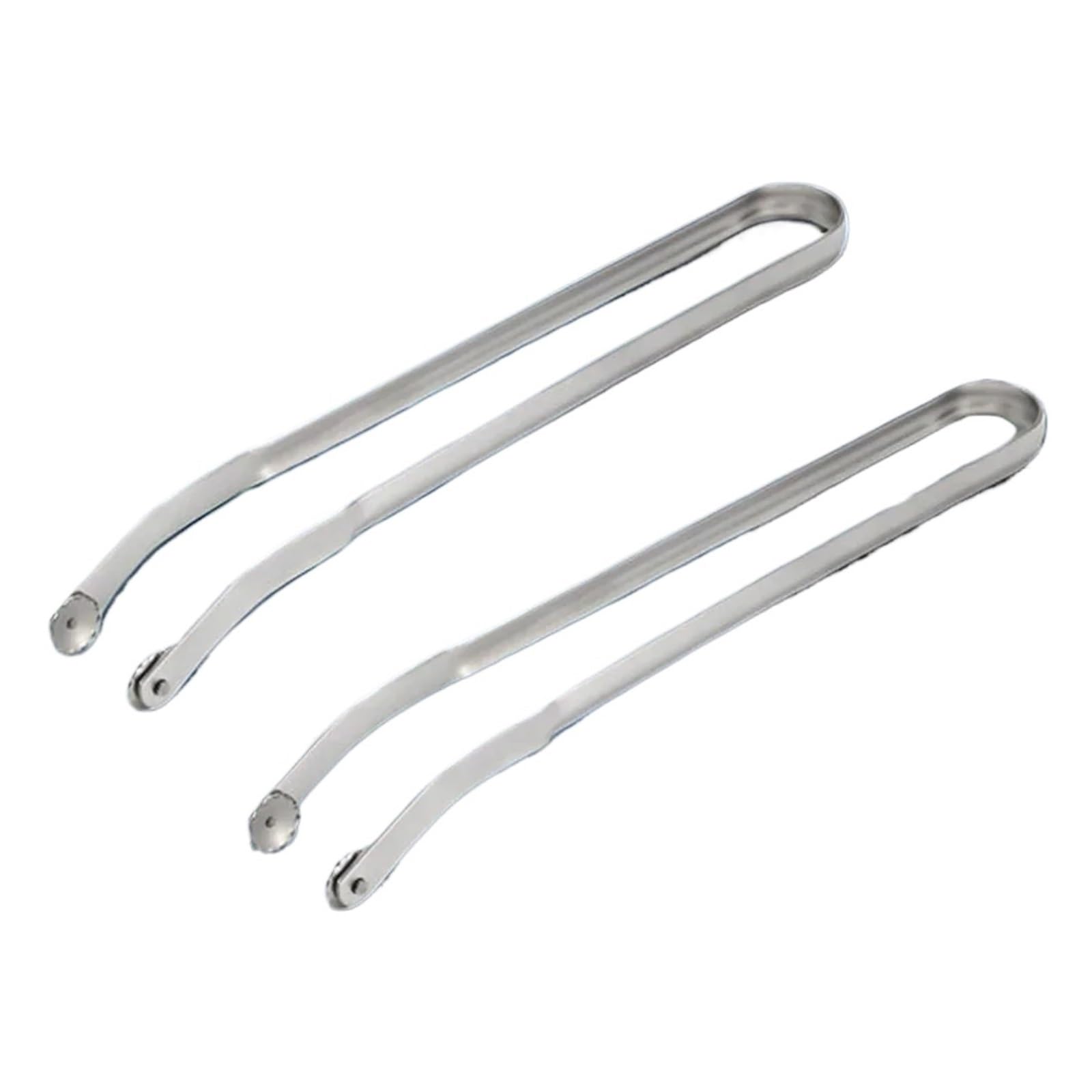 Pince à tourner les saucisses for BBQ, ustensiles de cuisine antiadhésifs en acier inoxydable, pince long manche, Compatible avec Barbecue(2pcs)