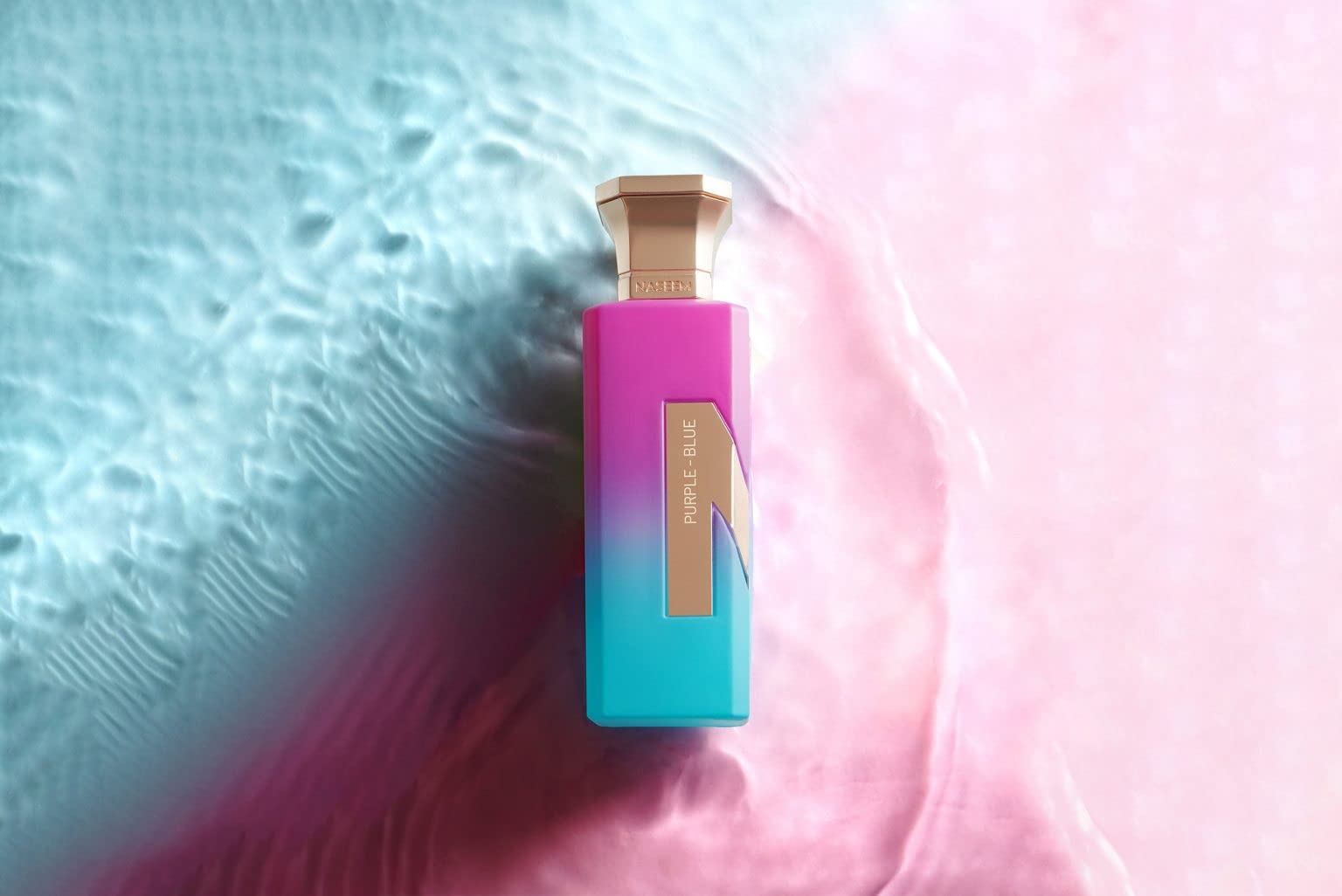 Naseem Purple Blue Aqua Parfum Alcohol Free With Composition Of Fruity Floral Patchouli White Musk Long Lasting Arabian Liquid Fragrance For Women, 75ml