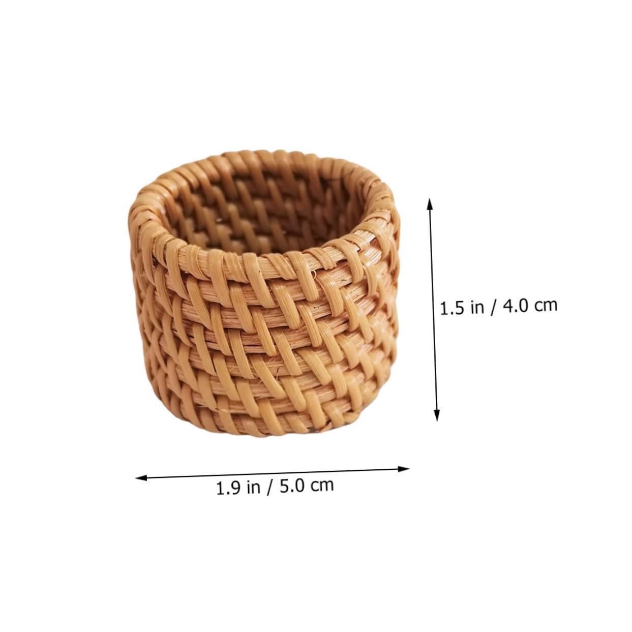TOPBATHY 8piezas Anillos De Rattan para Servilletas Decorativos Hebillas Resistentes para Servilletas Bodas y Decoración De Mesa
