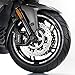 Décalcomanies Autocollant De Moyeu Modifié De Moto Autocollant De Jante Réfléchissante Étanche pour K-YMCO XCITING CT 250 300 Autocollants (Color : 6)