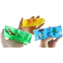 3 Different Animal Filled Water Trick Snakes - Filled with Clownfish, Dinosaurs and Sea Creatures - Stress Toy - Slippery Tricky Wiggly Wiggler Tube - Squishy Wiggler Sensory Fidget Ball