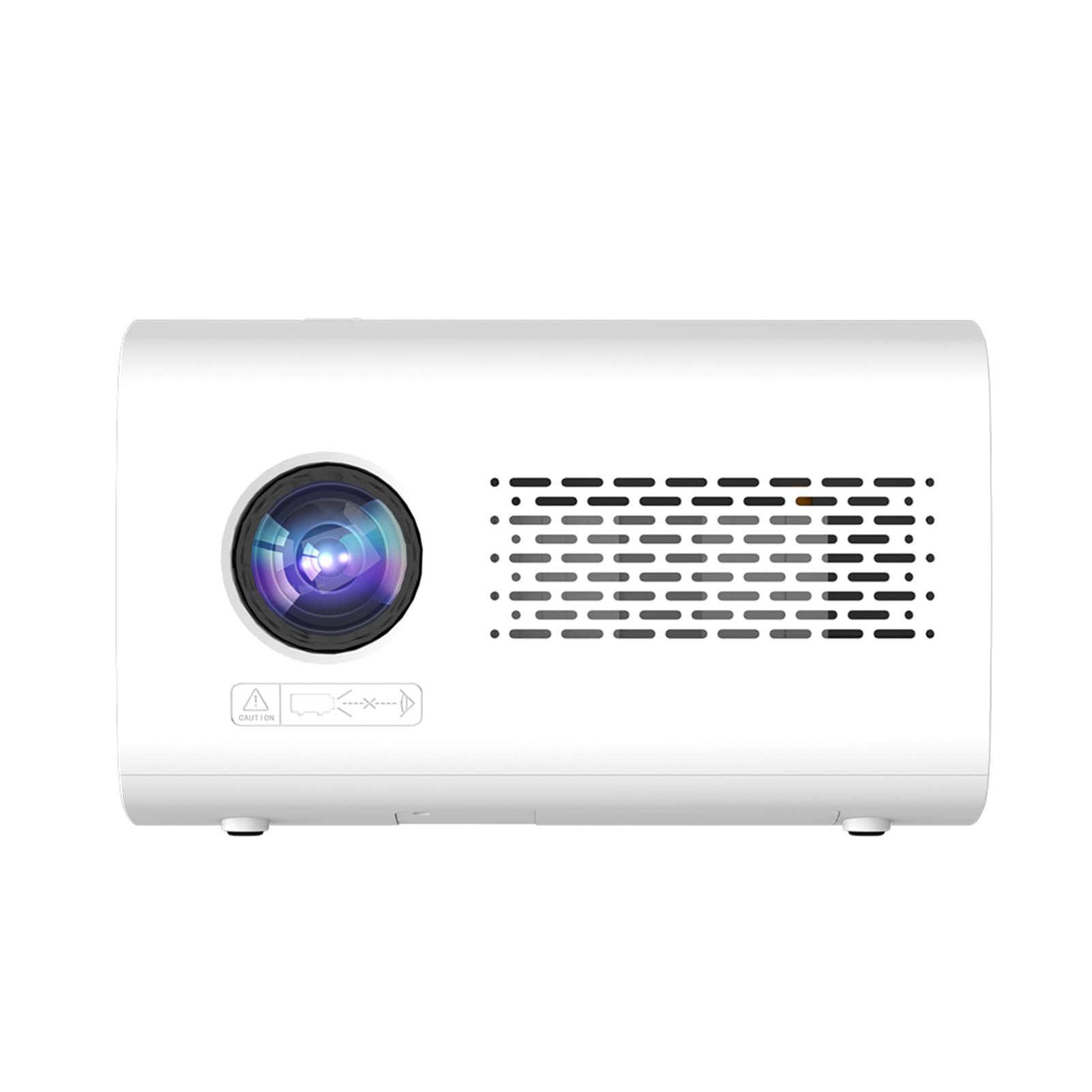 TwirlTide Android 9.0 Mini Projector 720P Home Theater with WiFi6 Support 150in Display Same Screen Technique Movie Projector Auto Focus Keystone Function Built-in Speaker with USB/3.5MM Ports Support