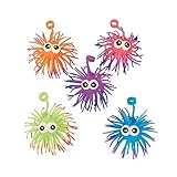 Fun Express - Two Tone Urchin Ball Yo Yo with Eyes - Toys - Balls - Porcupine & Noodle Balls - 12 Pieces
